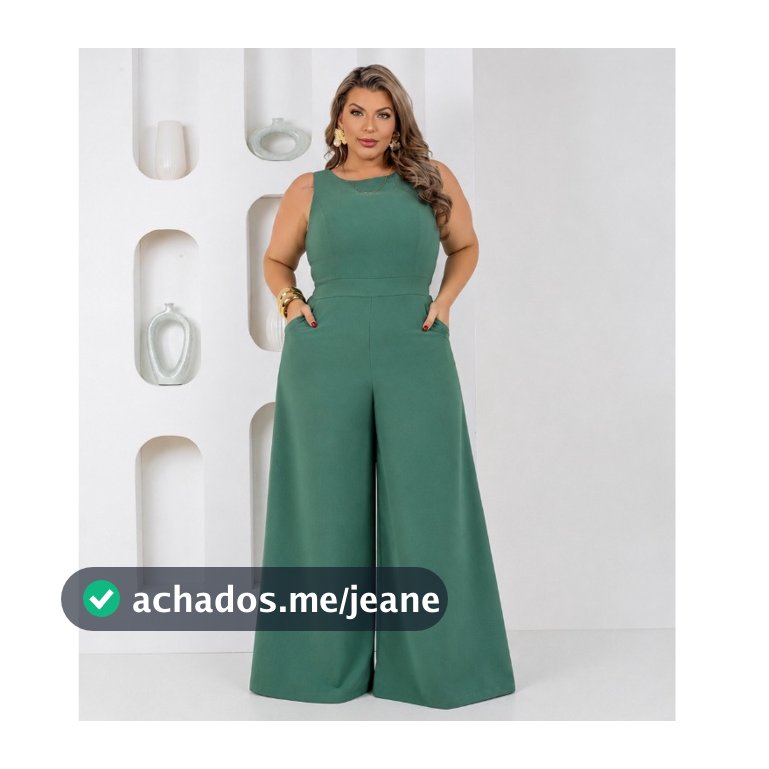 Macacao Longo Feminino Plus Size Ajustavel  Festas Batizado Casamento Madrinha Trabalho  GG G1 G2 Festa Casual