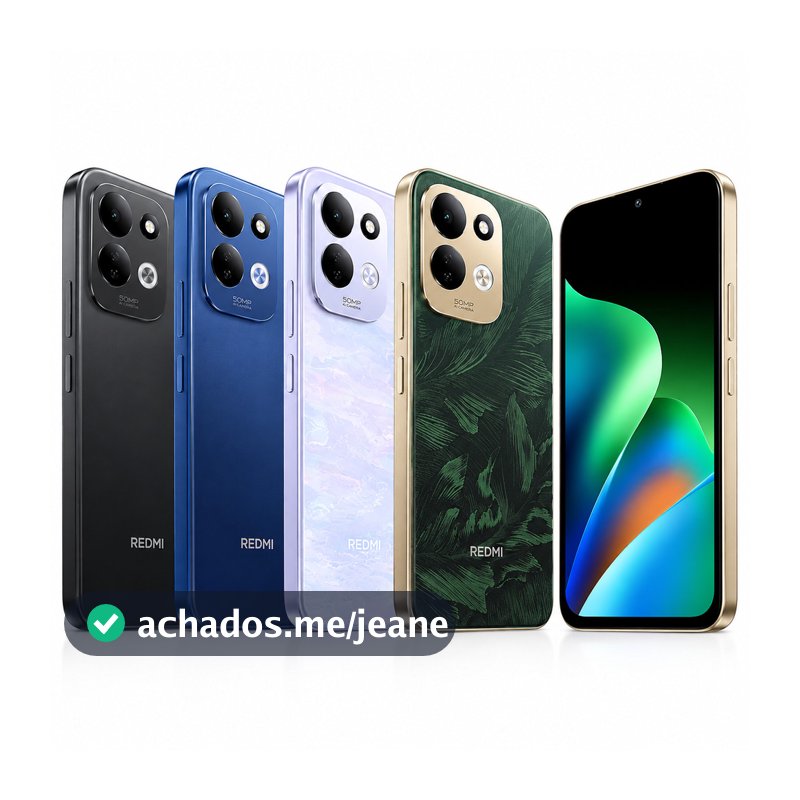 REDMI 17 4G 128/256GB 4GB/8GB RAM TELA 6.9 120Hz BATERIA 7500mAh CÂMERA 50MP NFC XIAOMI