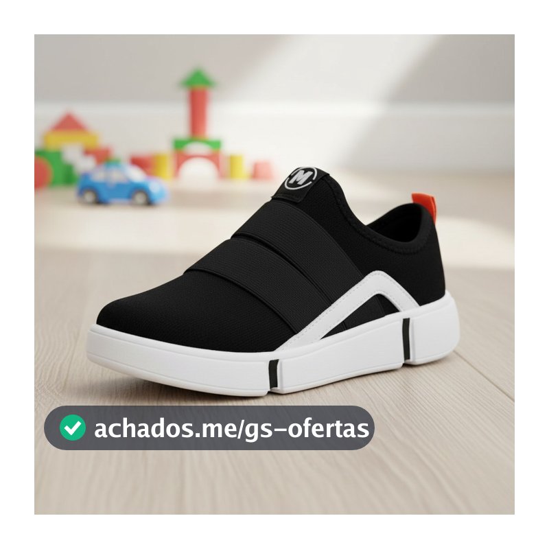 Tênis Molekinho Masculino Infantil Menino Slip On Calce Fácil