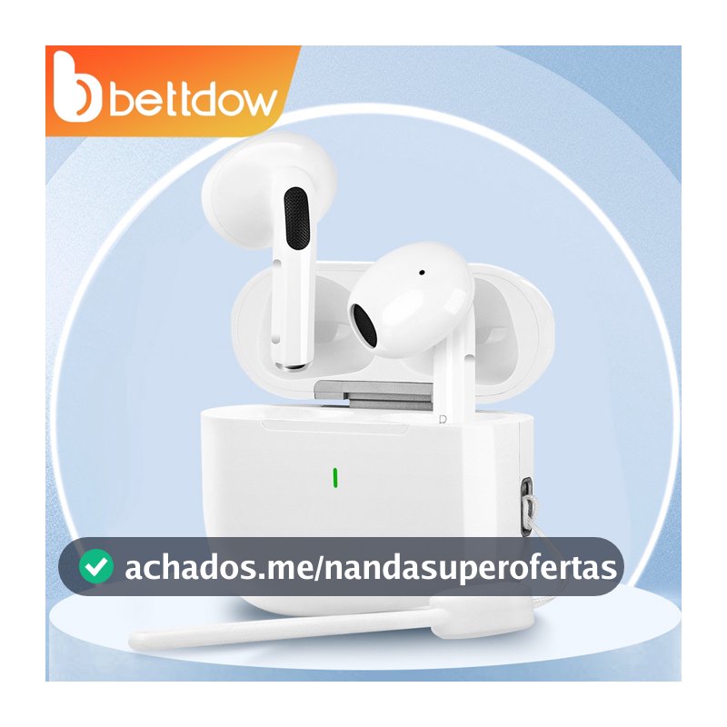 Fones de ouvido Bluetooth 5.3 com cancelamento de ruído à prova d'água IPX5 da BETTDOW com microfone integrado
