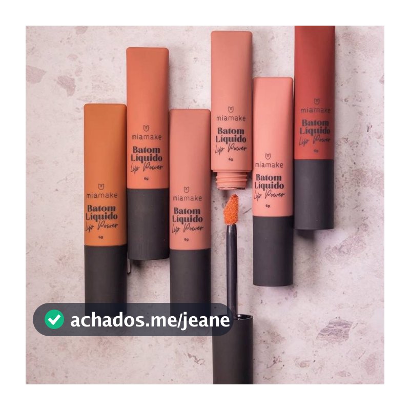 Batom Líquido Matte Mia Make Lip Power 6g