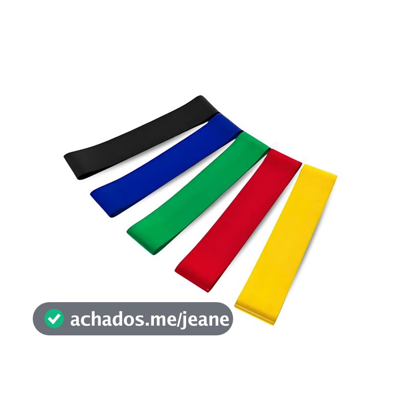 Extensores e Elasticos Para Exercícios Físicos Kit 5 Elástic