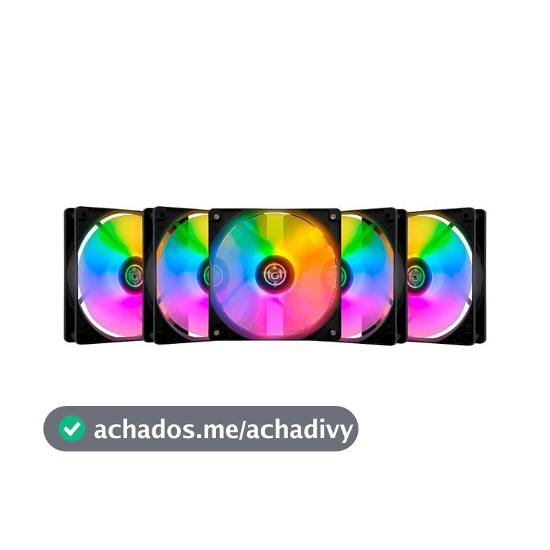 Kit Ventoinhas TGT Striker, Rainbow, 5x120mm, TGT-STK5-BLRBW
