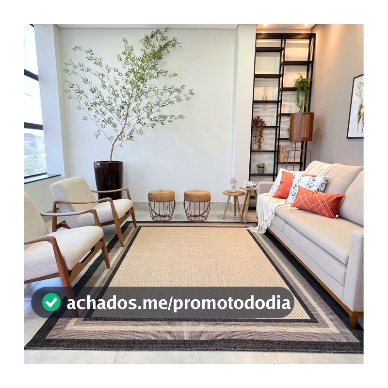 Tapetes Moldura para Sala Grande Vários Modelos e Tamanhos Linha Premium Antiderrapante Sofisticado