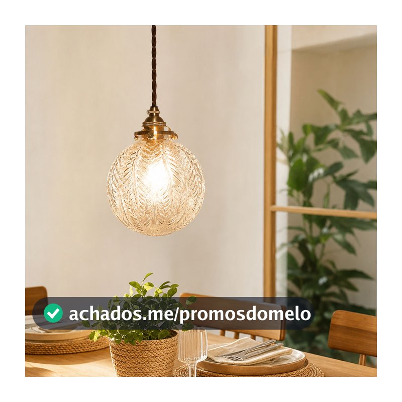 Luz Pendente De Vidro Lâmpada Suspensa Para Jantar Decoracao Casa Lampu Gantung