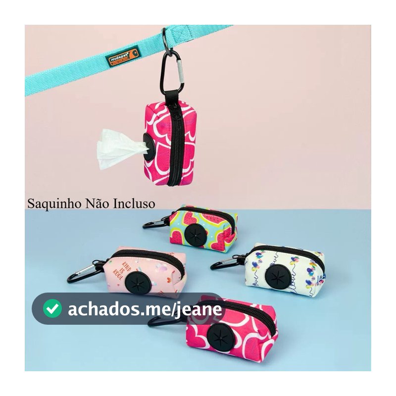 Porta-Saquinho Pet CataCoco com Estampa Floral Colorida - Sem Saquinho