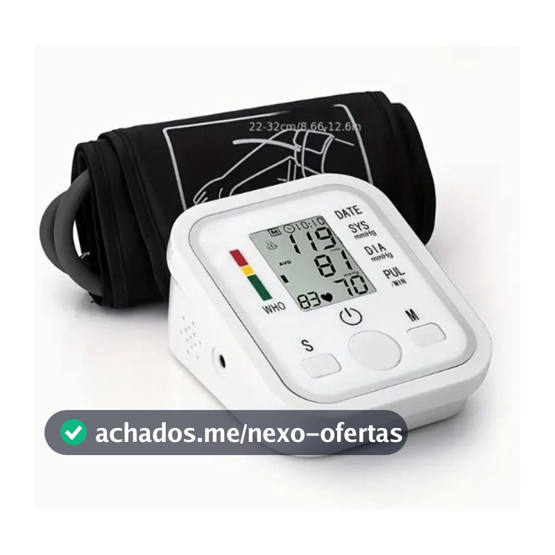 Monitor digital de pressão arterial de braço totalmente automático anjgg