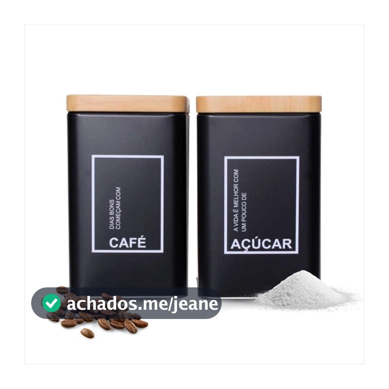 Latas Em Metal Para Armazenar Mantimentos Cafe E Acucar