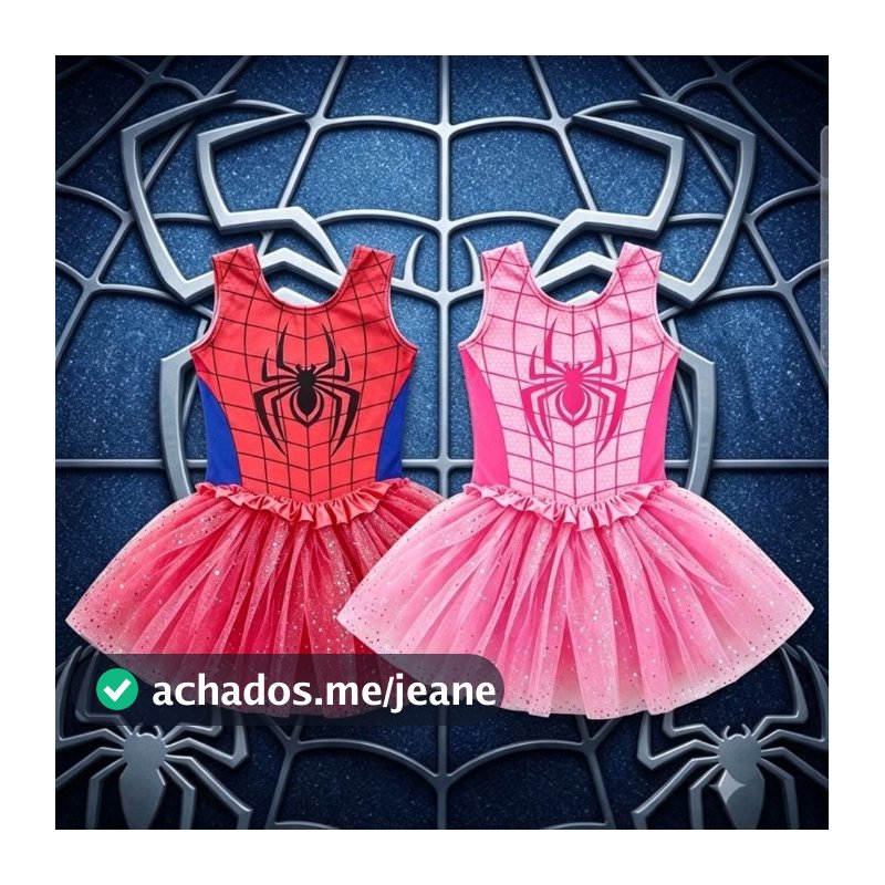Body Infantil Mulher Aranha Spider girl Blogueirinha Verão Festa Fantasia Bori Bory Homem Aranha Menina