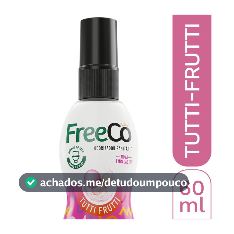 Bloqueador de Odores Sanitários FreeCô Tutti Frutti – 60ml