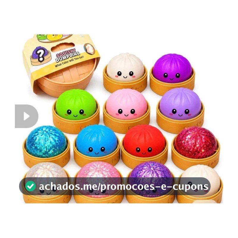 Dumpling Squishy – Brinquedo Sensorial Antiestresse!