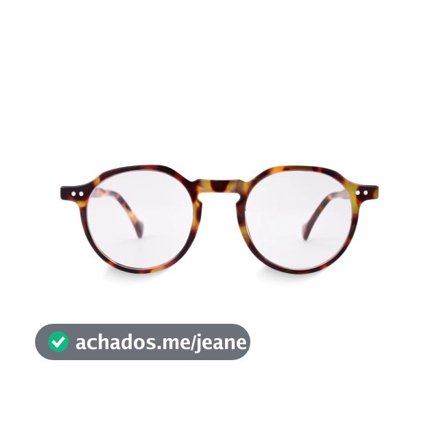 Armação para Óculos de Grau Redondo Gaia Tortoise Giorno Armação Premium Unissex Confortável Clássico