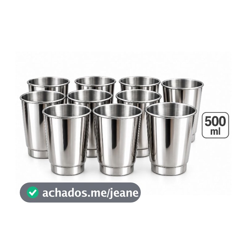 Copos de Alumínio 500ml 3D e utilidades