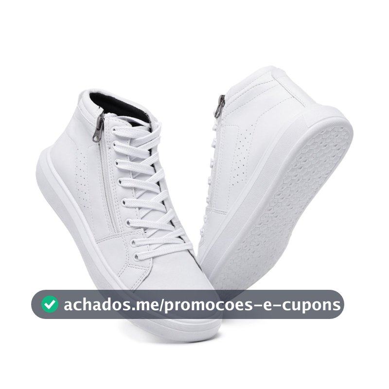 Botinha Casual Masculina  Bota Casual Estilosa Solado Super Macio e Antiderrapante Tênis Dia a Dia