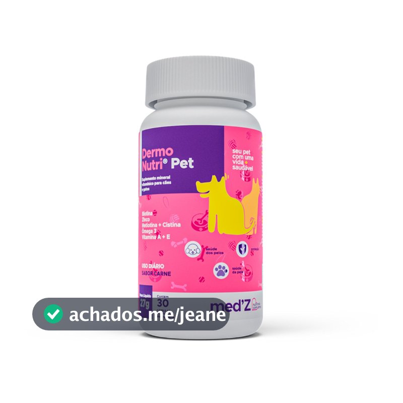 Suplemento Anti-Coceira DermoNutri Pet: Saúde de Pele e Pelos - Bem-Estar Completo para Seu Pet