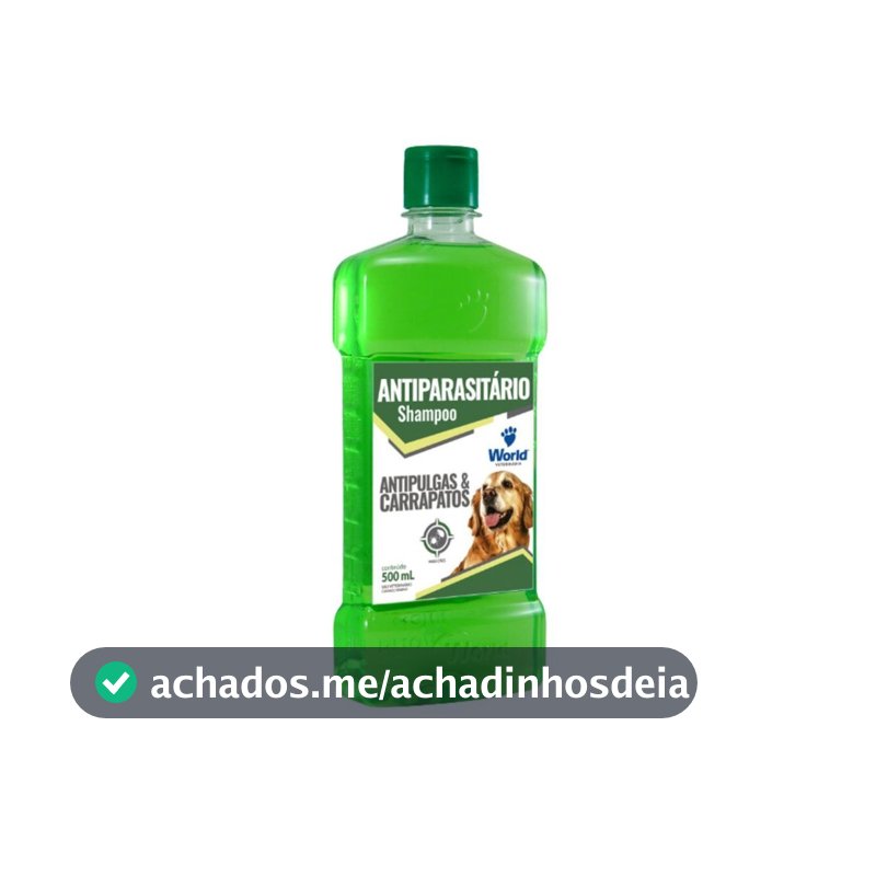 Shampoo Para Cães Antipulgas e Carrapatos Dugs 500ml World