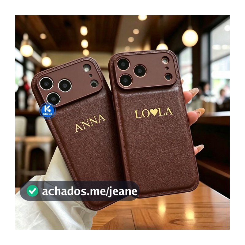 DIY Personalizado Nome Caso De Couro Para iPhone 18 17 16 15 14 13 12 11 Pro Max 3D Quente Gravar Carta Capa
