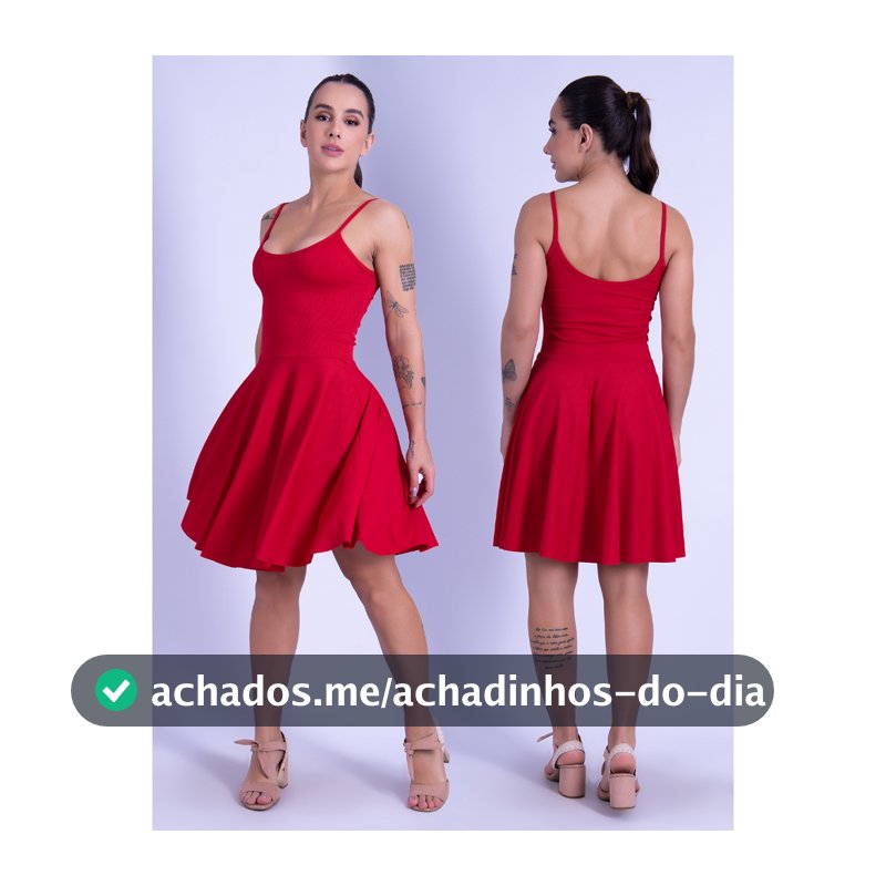 Vestido Feminino Godê Ribana Rodado Vestido Moda Feminina