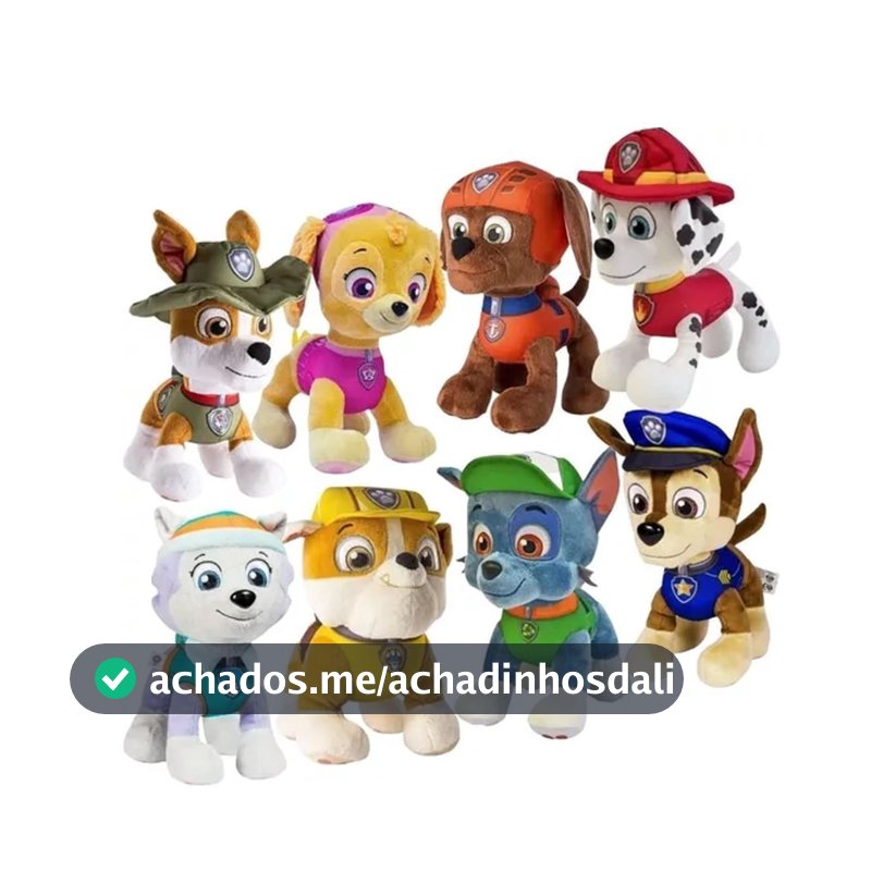 Bonecos de Pelúcia Patrulha Canina 30CM - Sunny Original