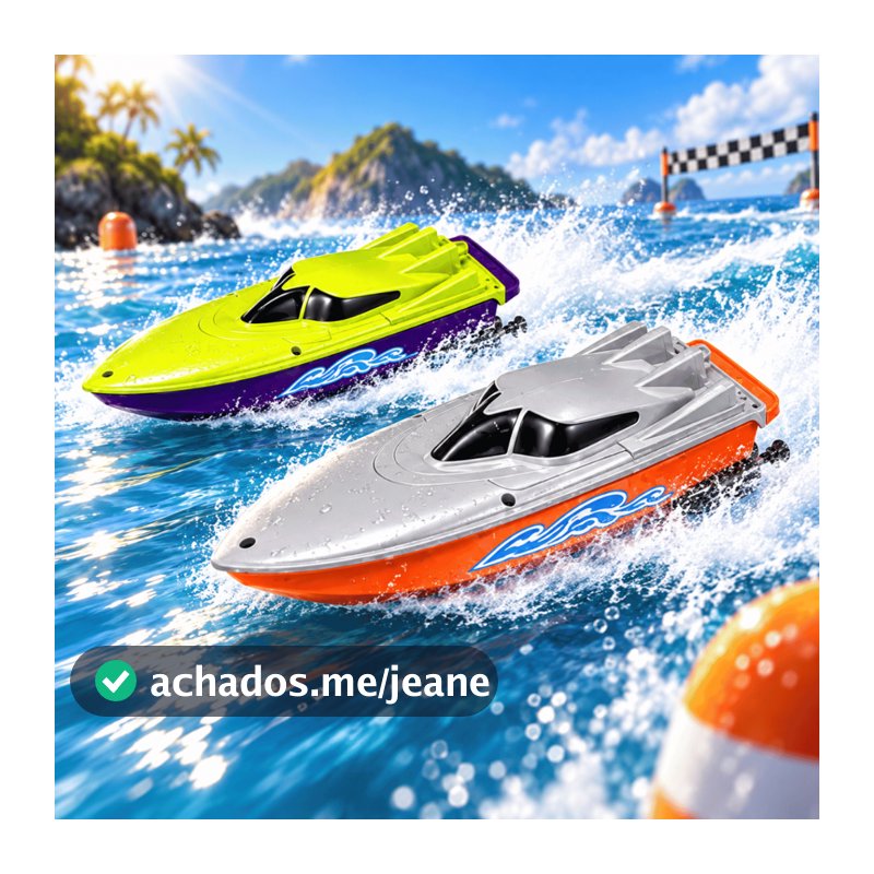 Barco Racing Club Lancha De Brinquedo Infantil Speed C Controle Remoto Zoop Toys