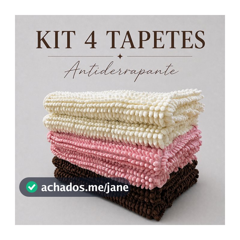Kit Jogo Tapete de Banheiro Antiderrapante 58x38cm Tapete Bolinha Macarrão Microfibra Absorvente