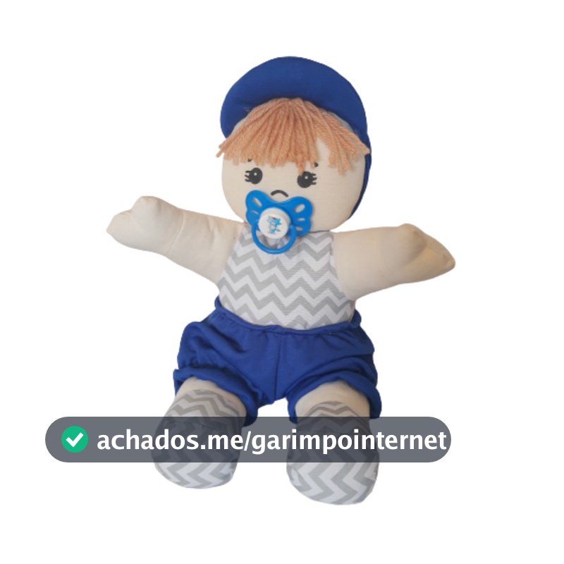 Boneco de Pano Boneca de Pano Brinquedo para Menina ou Menino Bebê de Tecido Brinquedo Artesanal