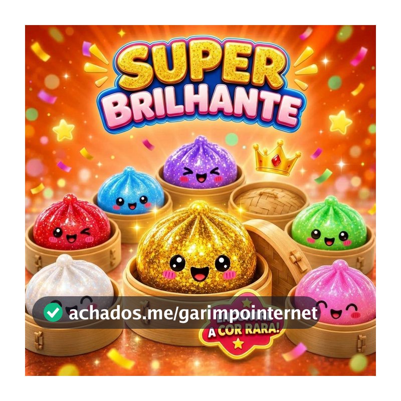 Squishy Brinquedo Surpresa Antiestresse Bolinho Fofinho Macio Para Apertar Glitter 8.5 cm