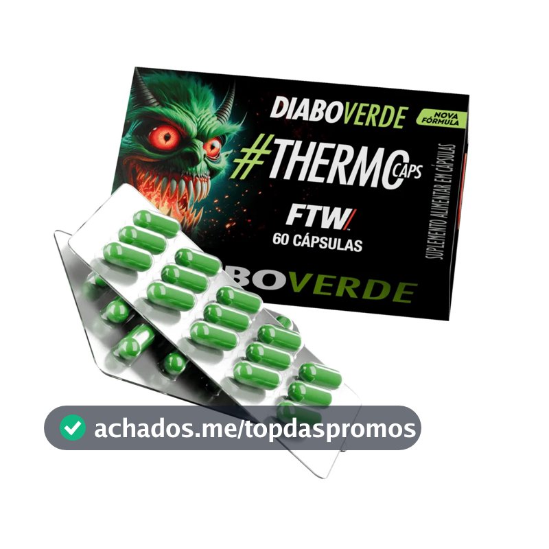 ThermoCaps Blister 60 Cáps Termogênico Com 200mg Cafeína - FTW