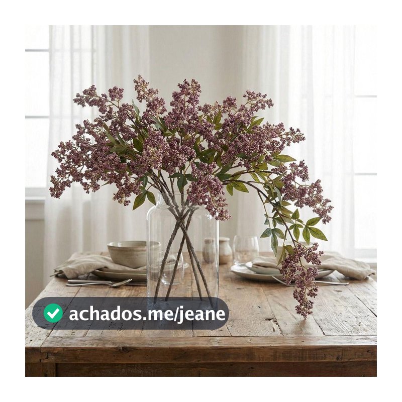 Ramo De Baga Artificial Nandina  , Flor De Sophora De Plástico Realista Falsa