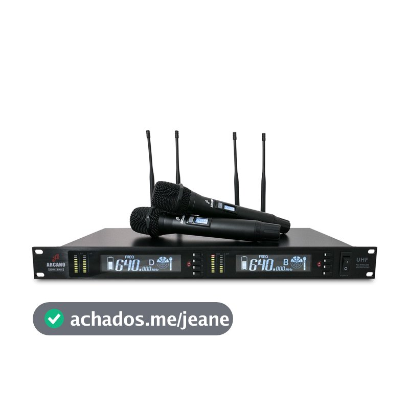 Microfone sem fio duplo Arcano Double Black