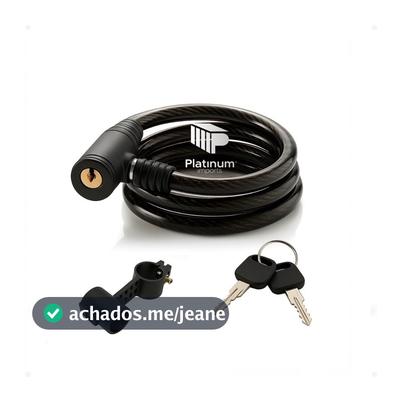 Corrente de Segurança 1M com Trava Anti-Furto e Chave - Ideal para Bicicleta, Moto e Portão Acessórios De Bicicleta Mtb