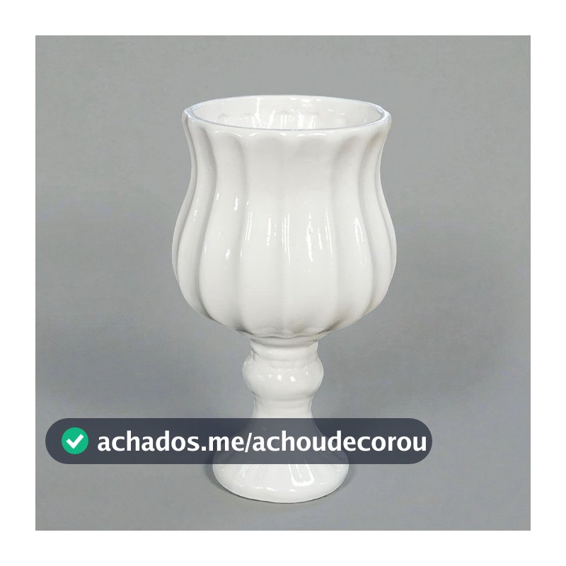 Vaso Castiçal Unitário Cerâmica Decoração de Festa Aniversário Infantil Casamento Chá Revelação