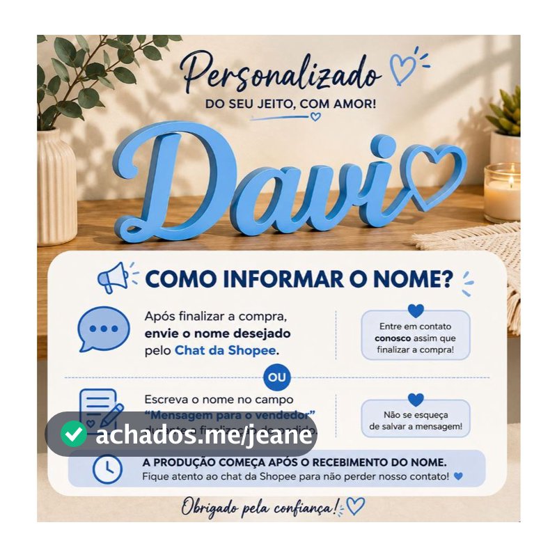 Letreiro Nome  Personalizado Decoração Mesa Aniversário Casamento Chá de Bebê Batizado Infantil