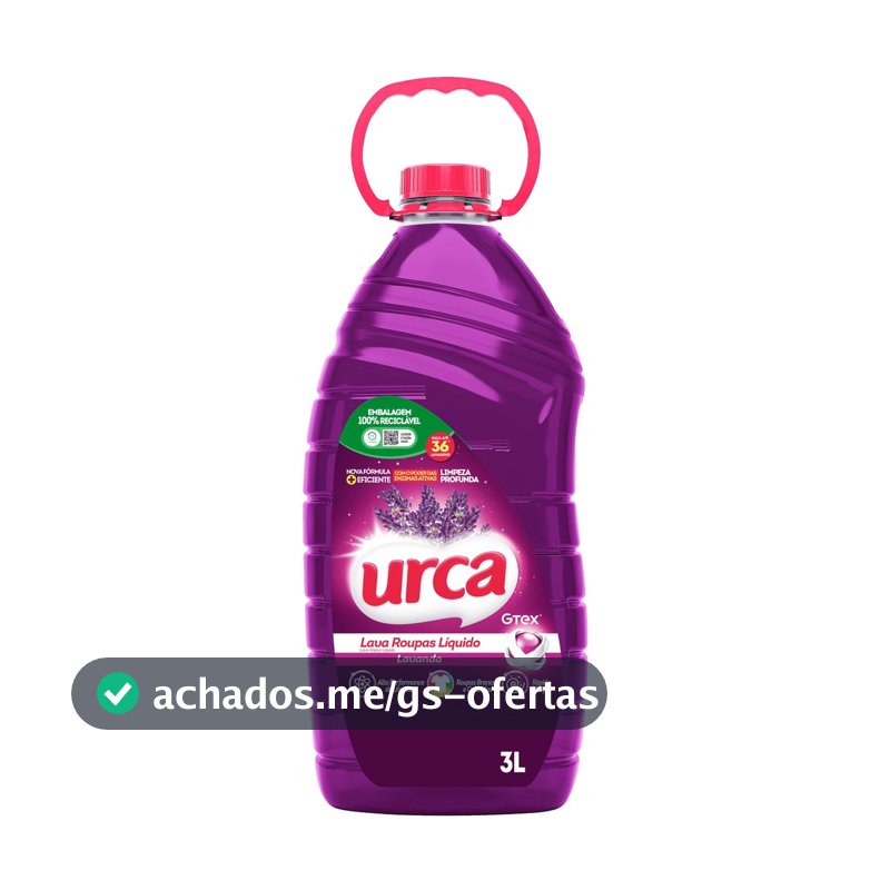 Lava Roupas Liquido Urca Lavanda - 3L