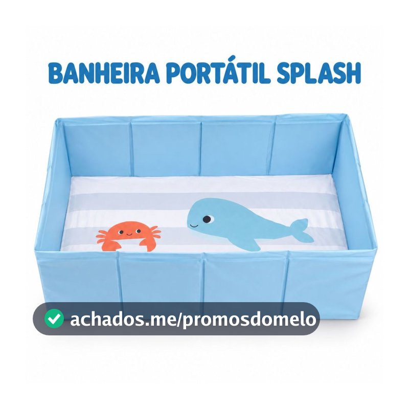 Banheira Dobrável para Bebe Criança Piscina Praia Portátil Buba Banho Splash Infantil