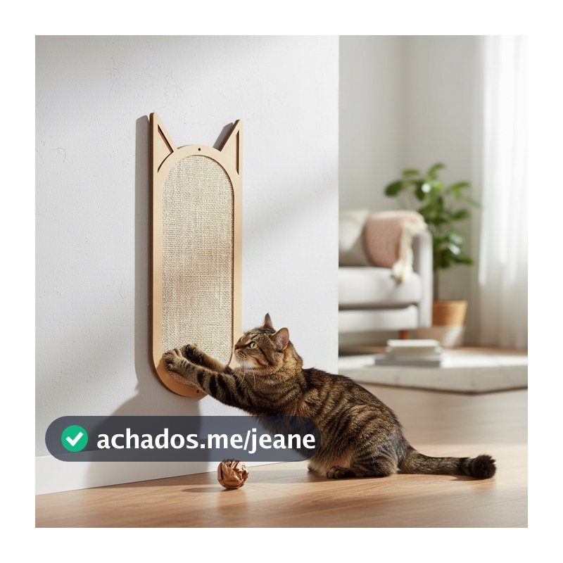 Arranhador Para Gato Parede Sisal 50x20 Grande Brinquedo Pet Ricapet