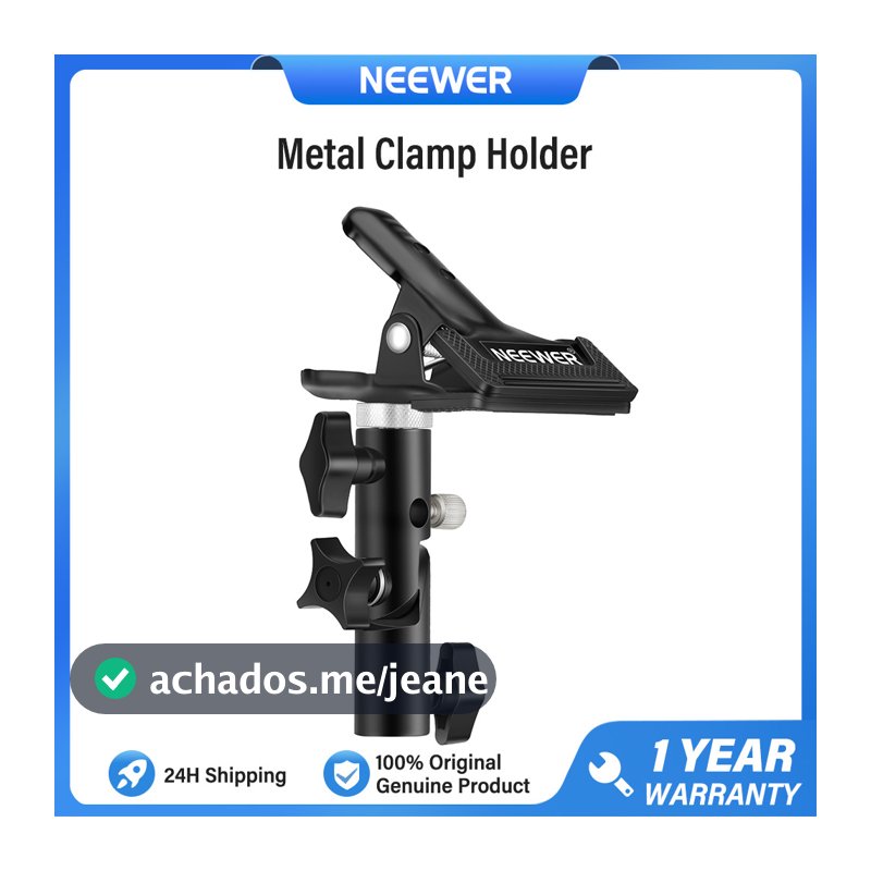 NEEWER CL-02 Photo Studio Suporte De Braçadeira De Metal Resistente Com Acessório De Luz De 5/8 " Para Refletor