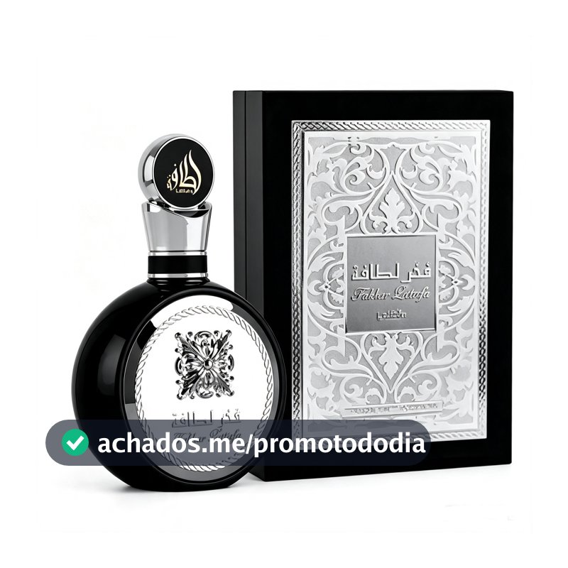 Perfume Masculino Fakhar Black EDP 100ml Árabe Longa Duração Aroma Amadeirado Elegante