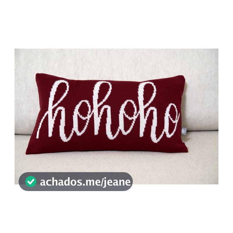 Capa de Almofada Natalina Tricot 50x30 Baguete Conforto - 40074