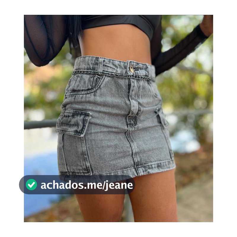 mini saia jeans cargo grafite feminina tendencia de alta qualidade empina bumbum