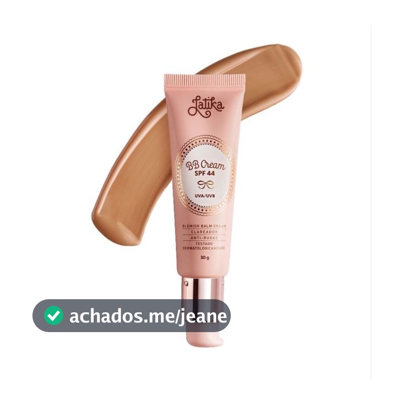 30g BB Cream Latika com FPS 44 Proteção Solar Alta