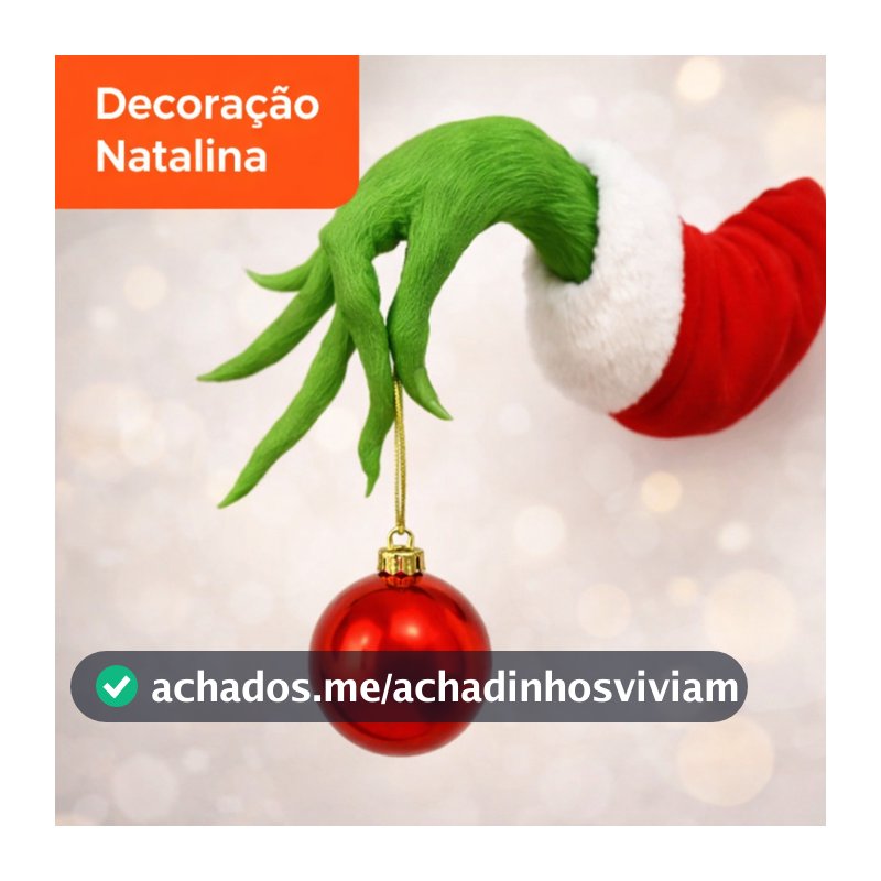 Mão do Grinch Decorativa – Enfeite Natalino Criativo