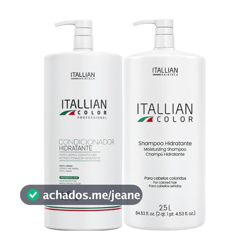 KIT CONDICIONADOR E SHAMPOO  DE  2,5 LTS ITALLIAN COLOR HAIRTECH