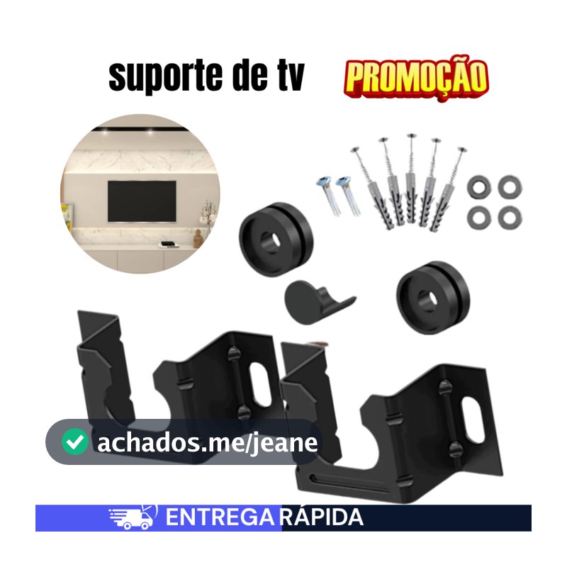 Suporte Universal Fixo Para Televisão e Monitor Smart TV LED LCD 4K Parede Painel 10 a 100 Polegadas