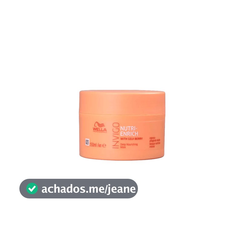 Máscara Invigo Nutri Enrich 150ml - Wella Professionals