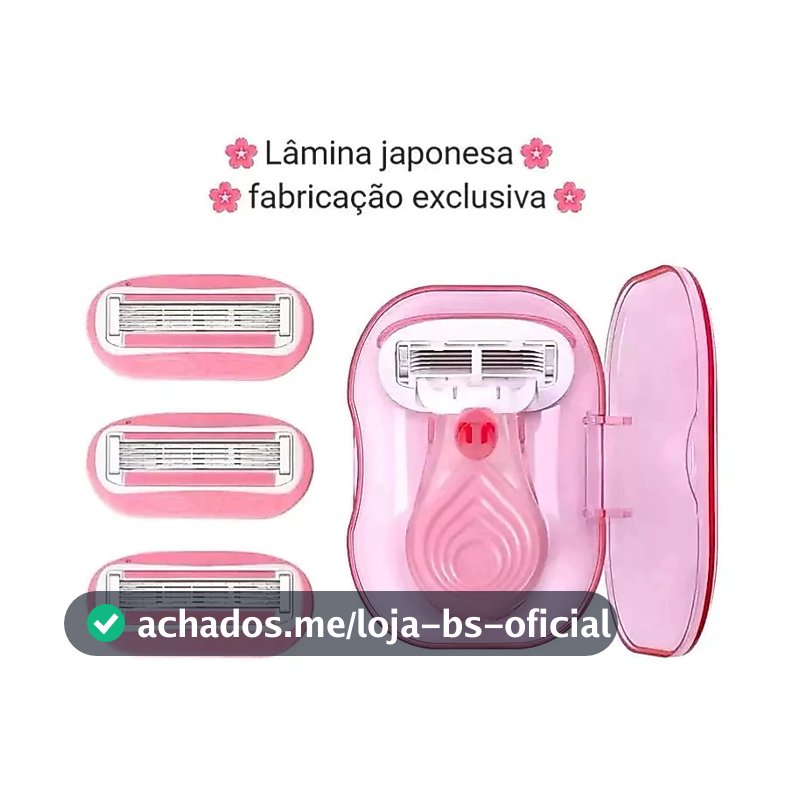 Navalha Feminina Mini Lâmina De Viagem Aloe Vera 3 Lâminas , Kit Básico De Pele Lisa