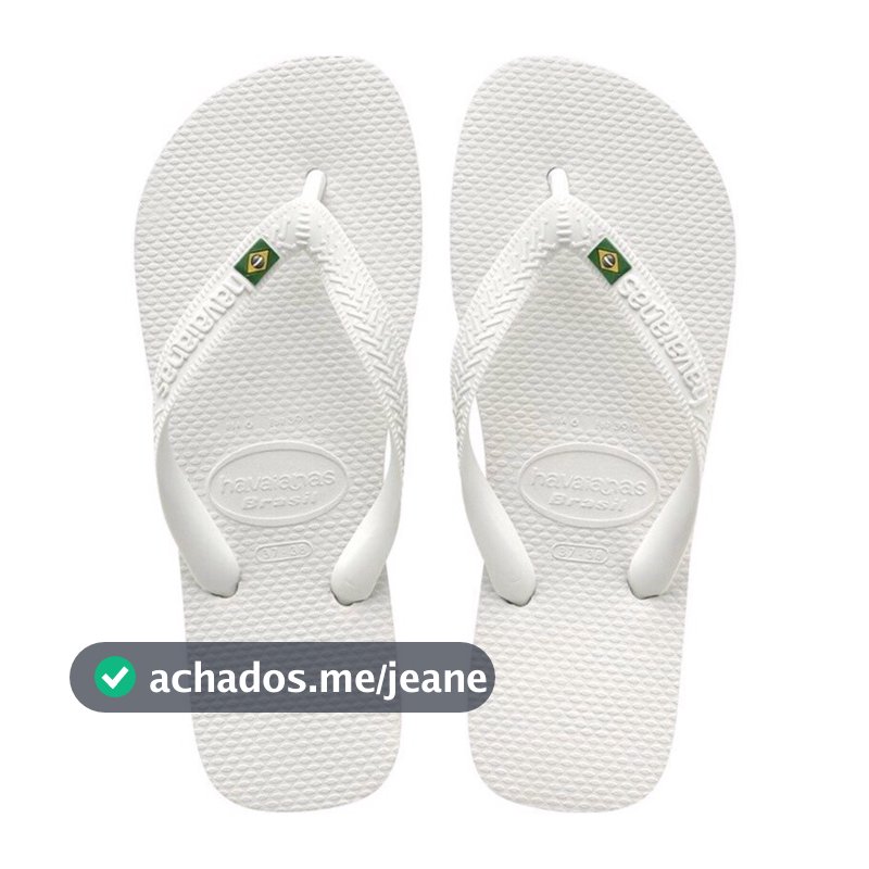 Chinelo Sandalia de Dedo Havainas Brasil Bandeirinha