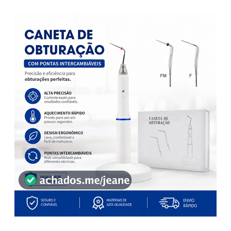 Caneta De Obturação Sem Fio Gutta Percha Com Ferramentas De Aquecimento De 2 Pontas