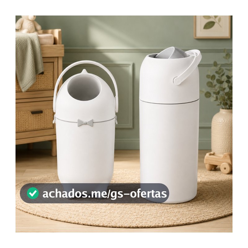Lixeira Antiodor 10L e 15L Para Fraldas Bebe Pet Lixo Grande Magic