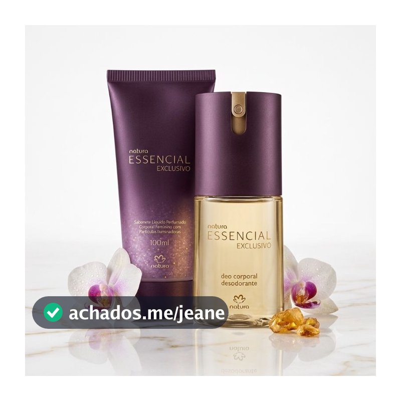 Kit Natura Essencial Exclusivo Feminino: Deo Corporal + Sabonete Líquido Iluminador 100ml